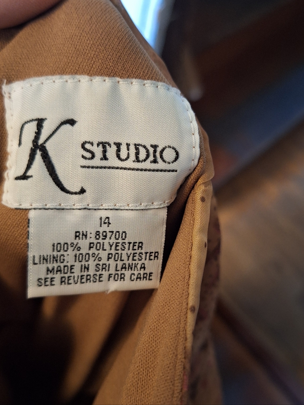 Sleeveless Brown Floral Maxi Dress - Picture 3 of 5